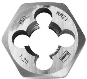 Irwin Hanson 9740 Metric Die, M10-1.5 Thread, Right Hand Thread, HCS