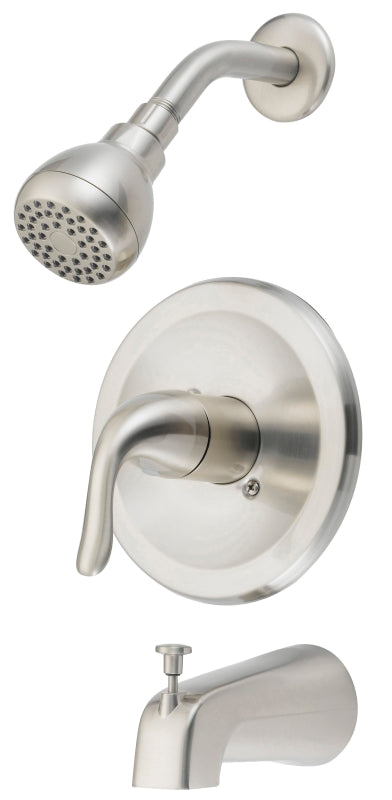 Boston Harbor TQ-F1214517NP Tub/Shower, Fixed-Mount Showerhead, 1.75 gpm Showerhead, 1-Spray Setting, 1-Handle
