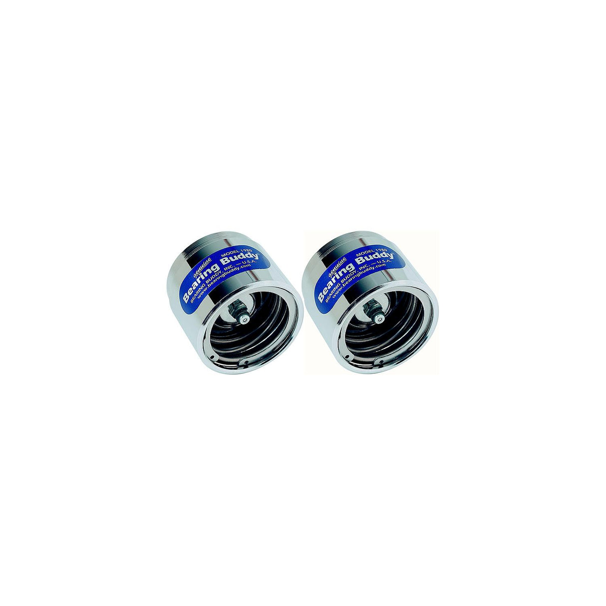 Bearing Buddy Chrome Trailer Wheel Bearing Protector - 2 Pack