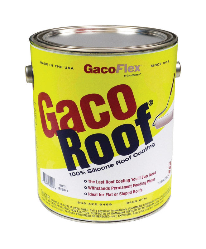 GacoFlex White Silicone Roof Coating 1 gal, Pack of 4