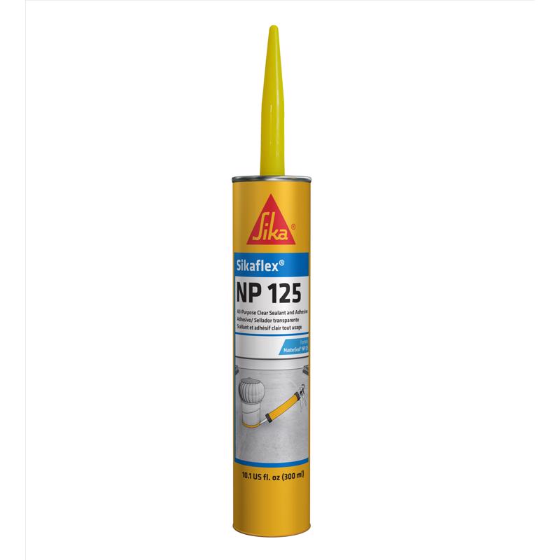 BASF MasterSeal NP 125 Clear Thermoplastic Rubber Adhesive 10.1 oz, Pack of 12