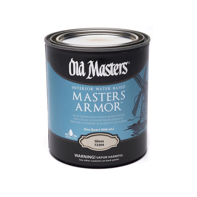 Old Masters Masters Armor Gloss Clear Water-Based Floor Finish 1 qt, Pack of 4