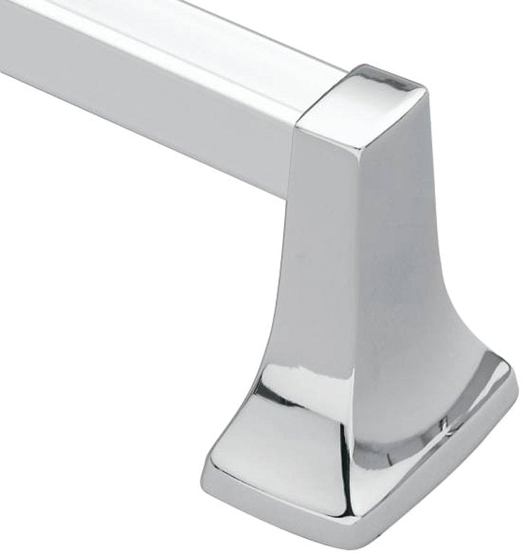 Moen 2224 Towel Bar, 25-3/4 in OAL, 2-3/8 in OAW, 24 in L Rod, Aluminum, Chrome, Surface