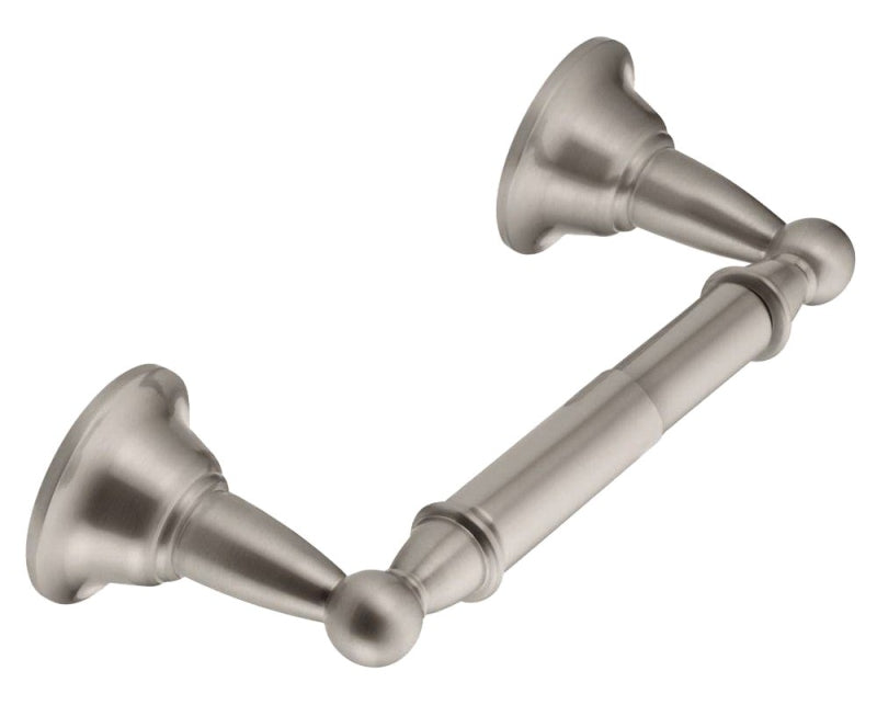 Moen DN6808BN Toilet Paper Holder, Zinc, Brushed Nickel, Includes: Template and Mounting Hardware