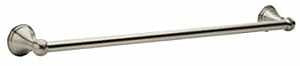 Moen DN8424BN Towel Bar, 3-1/8 in Projection, 26.13 in OAL, 3.13 in OAW, 24 in L Rod, Aluminum, Brushed Nickel, Surface