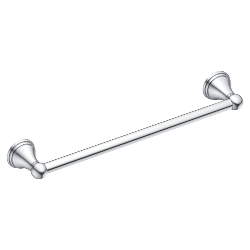 Moen Preston Series DN8424CH Towel Bar, 24 in L Rod, Aluminum, Chrome-Plated, Surface