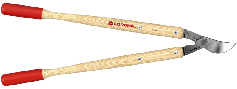Corona WL 3351 Bypass Lopper, 1-1/2 in Cutting Capacity, Resharpenable Blade, Steel Blade, Hardwood Handle, 26 in OAL