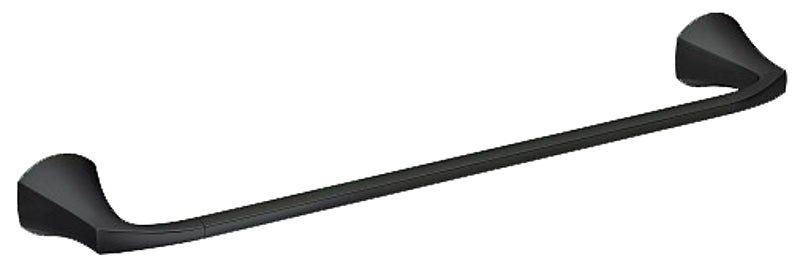 Moen Lindor Series MY8718BL Towel Bar, 18 in L Rod, Brass/Zinc, Matte, Wall Mounting