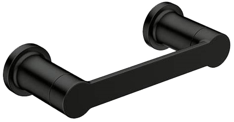 Moen RINZA Series Y1108BL Pivoting Toilet Paper Holder, Zinc, Black, Matte, Wall Mounting