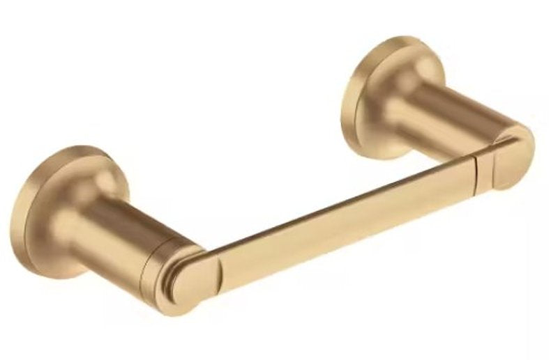 Moen Zyla Series Y1608BZG Pivoting Paper Holder, Zinc, Bronzed Gold, Wall