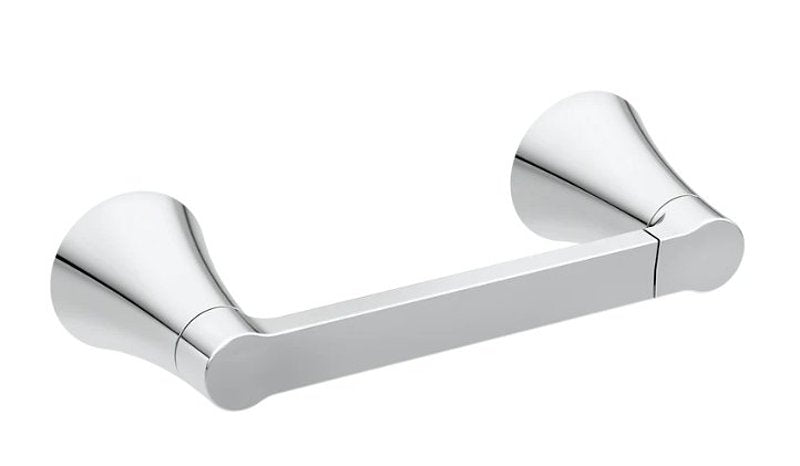 Moen Mikah Series Y0708CH Pivoting Paper Holder, Zinc, Chrome, Wall