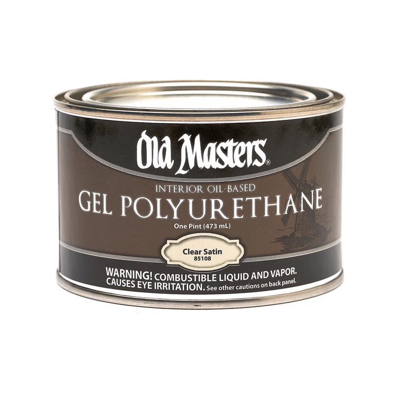 Old Masters Satin Clear Oil-Based Polyurethane 1 pt, Pack of 4