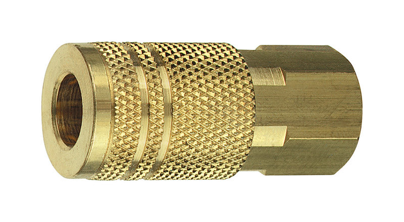 Amflo Brass 1/4 in. I/M Style Coupler 3/8 in. Female 1 pc, Pack of 10