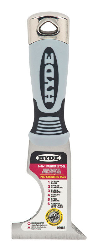 Hyde 2-1/2 in. W Stainless Steel 6-in-1 Painter's Tool, Pack of 5