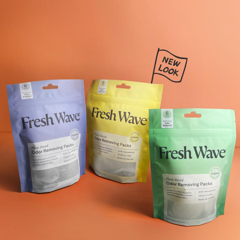 Fresh Wave Lavender Lavender Scent Odor Removing Packs 4.5 oz Beads, Pack of 6