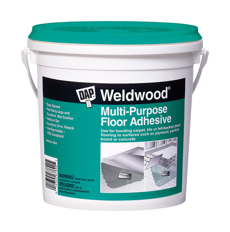 DAP Weldwood High Strength Synthetic Latex-Resins Off White Floor Adhesive 4 gal