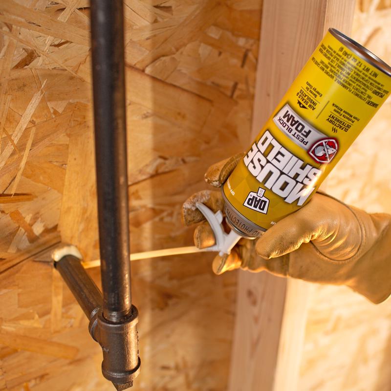 Touch 'n Foam Mouse Shield Off White Polyurethane Foam Foam Sealant 12 oz, Pack of 6