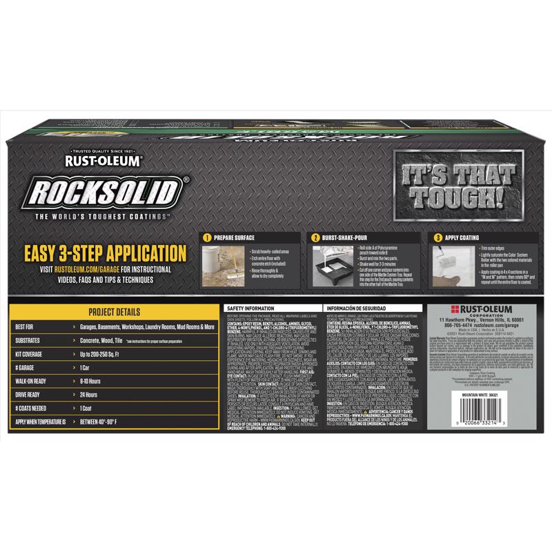 Rust-Oleum RockSolid Marble Mountain White Floor Coating Kit 80 oz