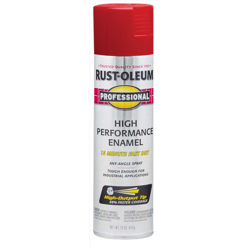 Rust-Oleum Professional Gloss Safety Red Spray Paint 15 oz, Pack of 6