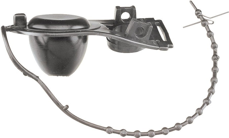 Plumb Pak PP835-3 Toilet Flapper, Specifications: 2 in Valve Open, Vinyl, Black