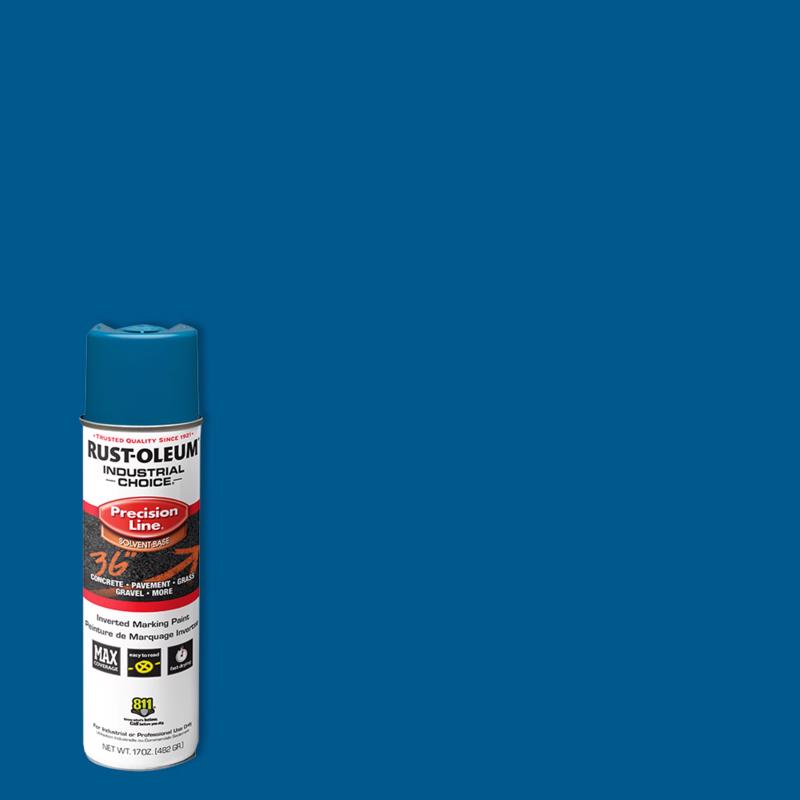 Rust-Oleum Industrial Choice Blue Inverted Marking Paint 17 oz, Pack of 6