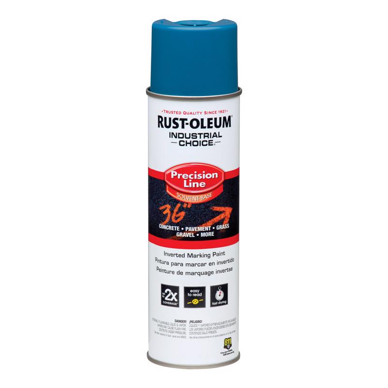 Rust-Oleum Industrial Choice Blue Inverted Marking Paint 17 oz, Pack of 6