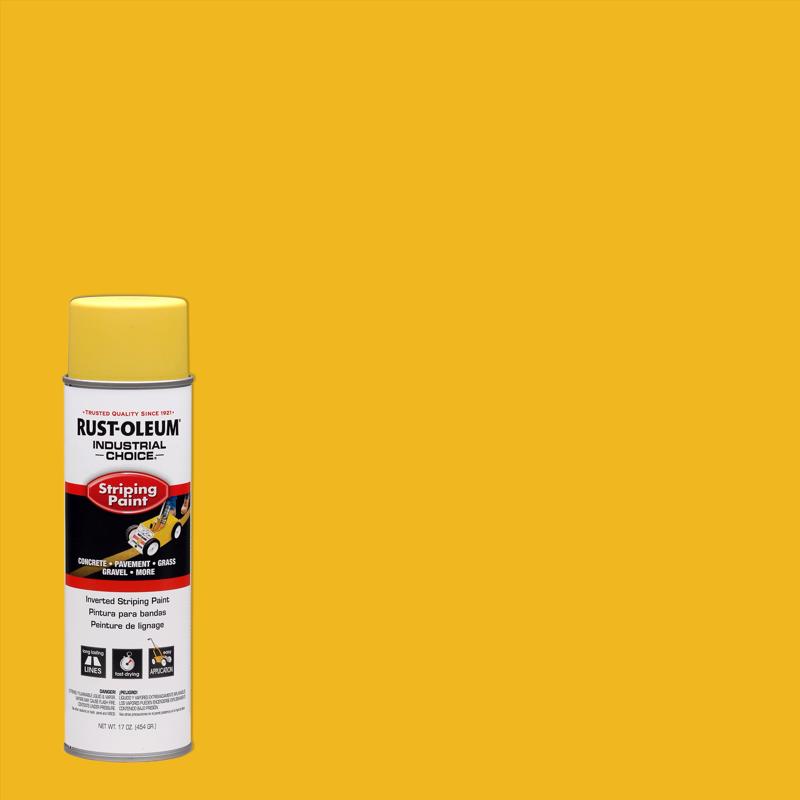 Rust-Oleum Industrial Choice Gloss Yellow Spray Paint 18 oz, Pack of 6
