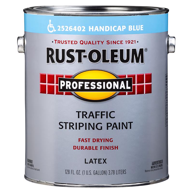 Rust-Oleum 2526402 Inverted Marking Spray Paint, Flat, Handicap Blue, 1 gal Pail, Pack of 2