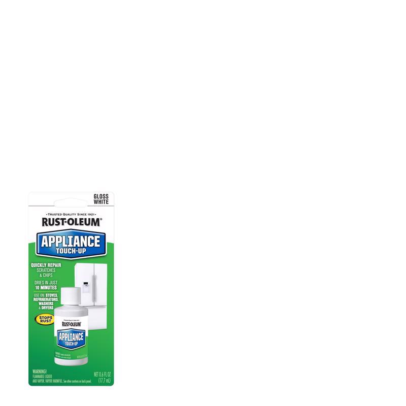 Rust-Oleum Specialty Gloss White Appliance Epoxy Touch-Up 0.6 oz, Pack of 6