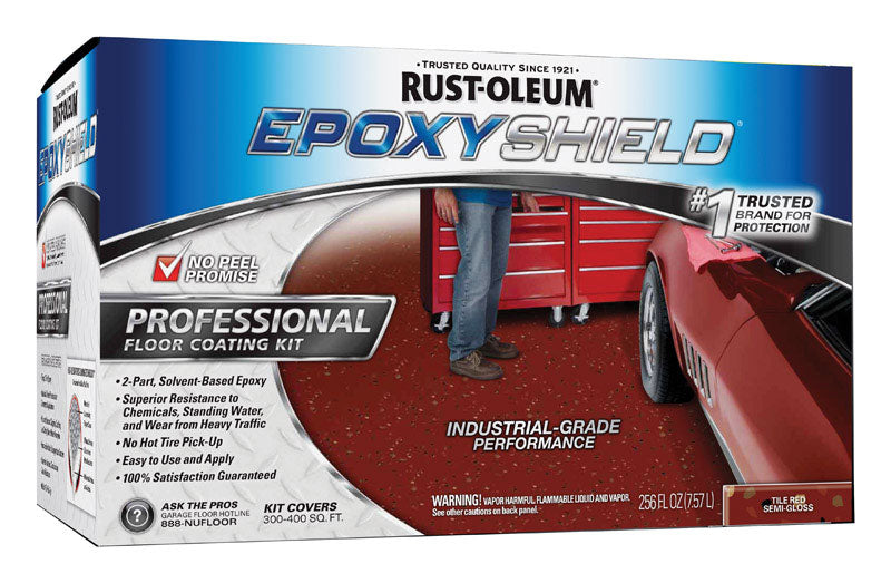 Rust-Oleum Semi-Gloss Tile Red Epoxy Floor Paint 256 oz