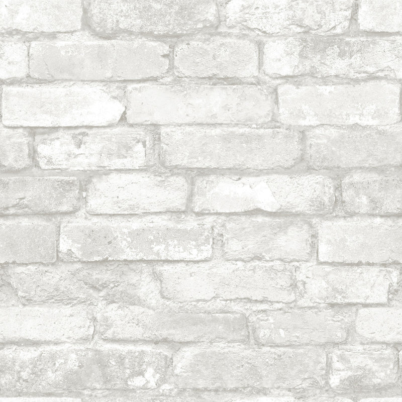 NuWallpaper 20.5 in. W X 216 in. L Brick Peel and Stick Wallpaper, Pack of 4