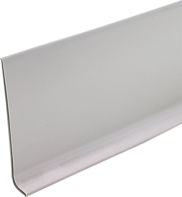 M-D 75291 Wall Base, 4 ft L, 4 in W, Vinyl, Silver Gray, Pack of 18