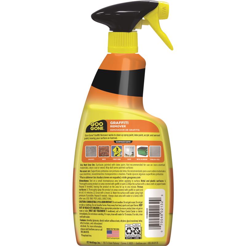 Goo Gone Citrus Scent Graffiti Remover 24 oz Spray, Pack of 4