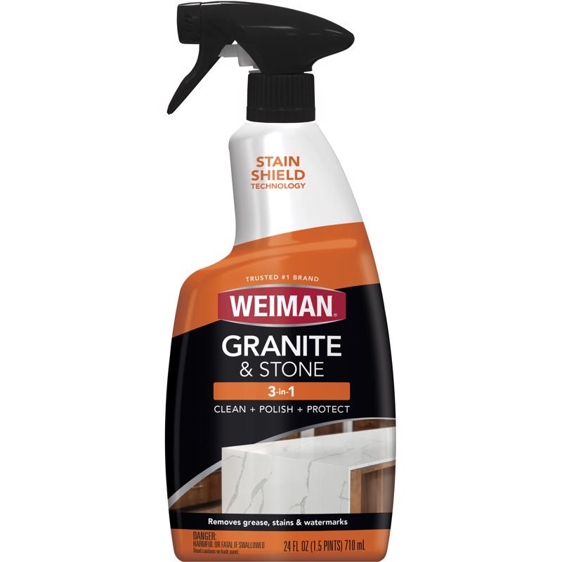 Weiman Citrus Scent Granite and Stone Polish 24 oz Liquid, Pack of 6