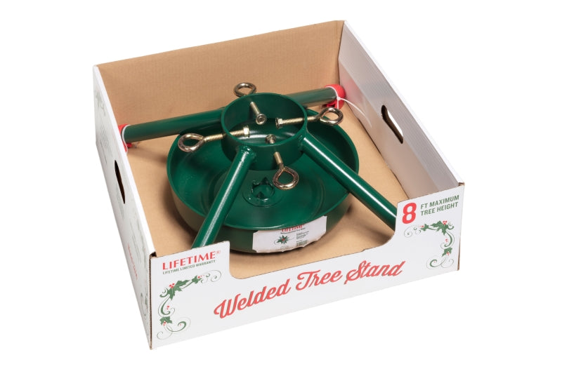 National Holidays 5244 Natural Tree Stand, Steel, Green, Powder-Coated