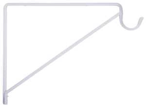 ProSource 21023PH-PCB-PS Standard-Duty Shelf/Rod Bracket, 132 lb, 13 in L, 9 in H, Steel, White, Pack of 10