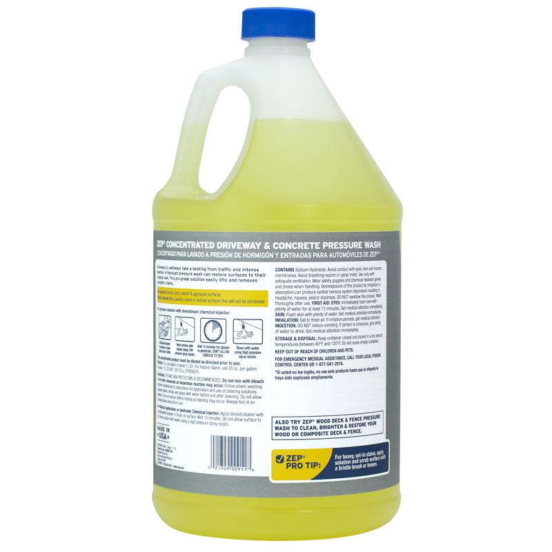 Zep Pressure Washer Cleaner 1 gal Liquid, Pack of 4