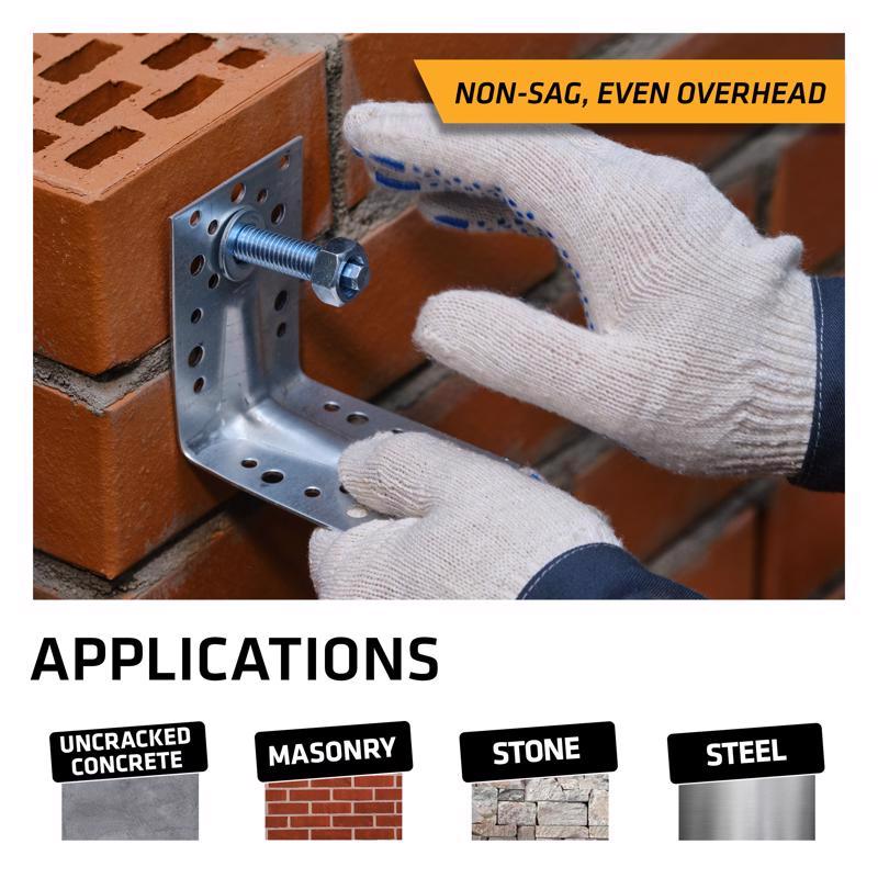 Sika Pro Select Super Strength Gray Anchoring Adhesive 10.1 oz, Pack of 12