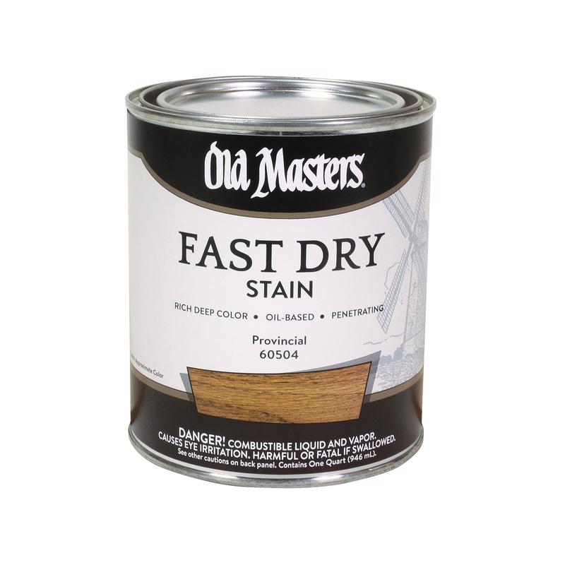 Old Masters Semi-Transparent Provincial Oil-Based Alkyd Fast Dry Wood Stain 1 qt, Pack of 4