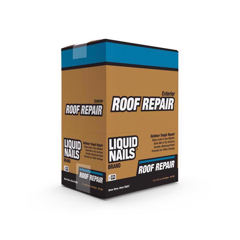 Liquid Nails Tough Repair Black Latex Caulk Sealant 10.3 oz