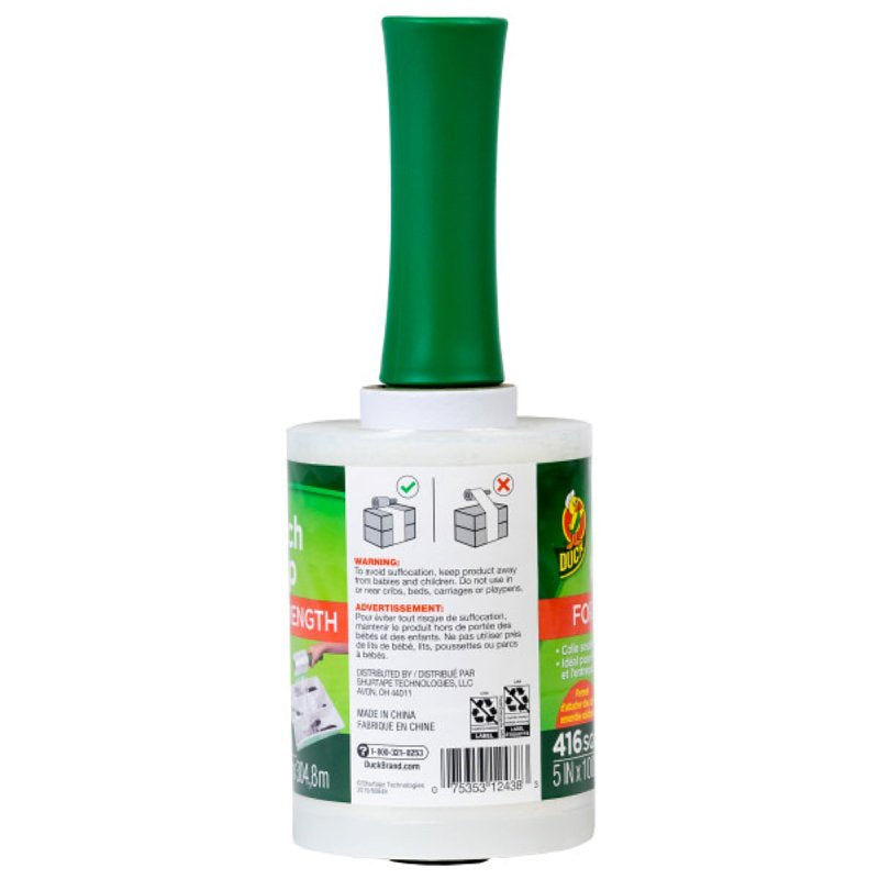 Duck 285848 Stretch Wrap, 1000 ft L, 5 in W, 70 ga Thick, Plastic, Clear