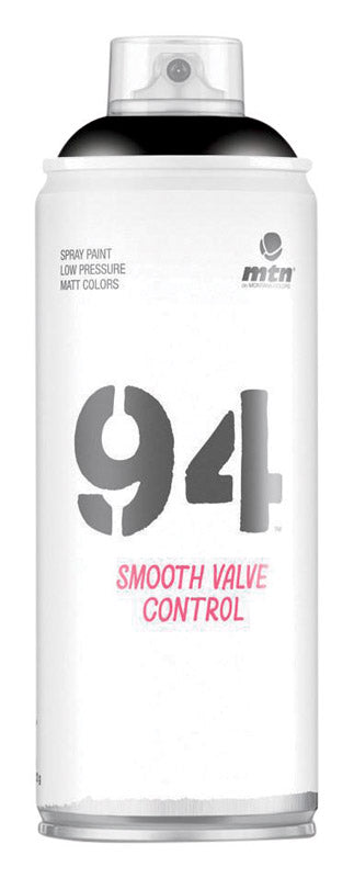 MTN 94 Matte Black Spray Paint 11 oz, Pack of 6