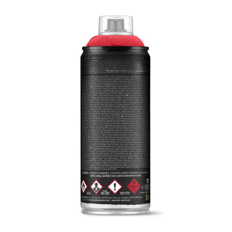 MTN Hardcore Gloss Madrid Red Spray Paint 11 oz, Pack of 6