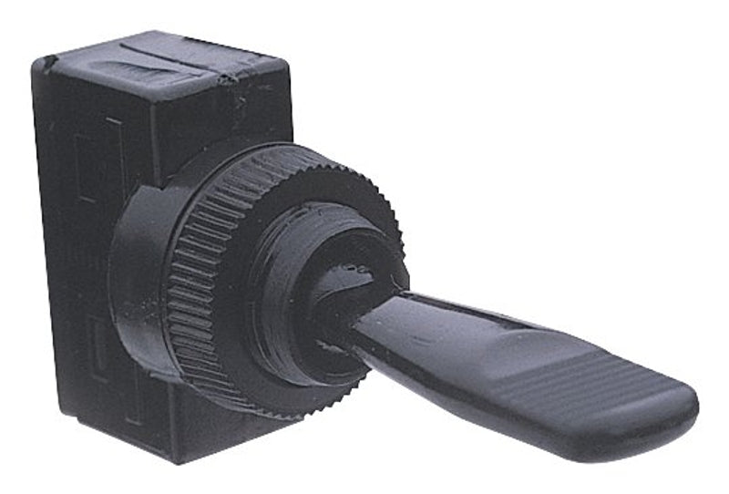 Calterm 40110 Switch, 20 A, 12 VDC, Blade Terminal, Chrome Housing Material, Black