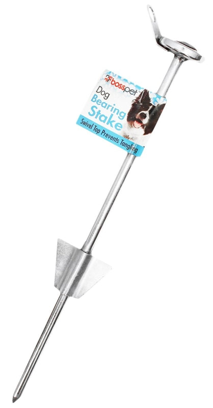 Guardian Gear Q250700099 Bearing Tie-Out Stake, Rust-Resistant, 16 in L Belt/Cable