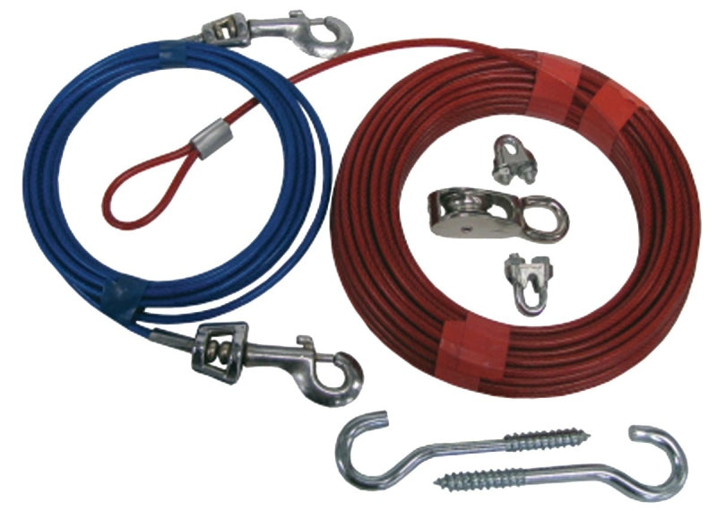 Guardian Gear Q507000099 Dog Trolley System, 70 ft L Belt/Cable