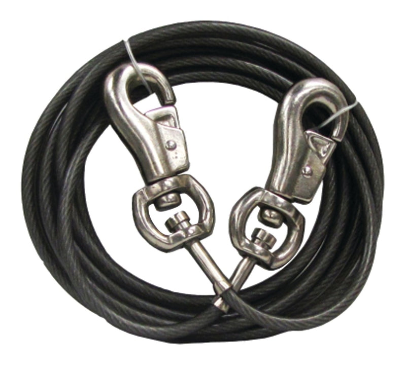 Guardian Gear Q684000099 Super Beast Tie-Out, 40 ft L Belt/Cable, For: Dogs Up to 125 lb