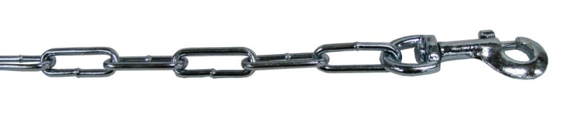 Guardian Gear 09415 Tie-Out Chain, Welded Link, 15 ft L Belt/Cable, Steel, For: Dogs Up to 125 lb