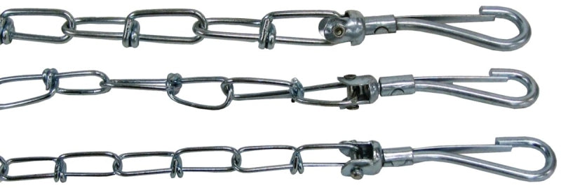 Guardian Gear 27210 Twist Chain with Swivel Snap, 10 ft L Belt/Cable, Steel, For: Large Dogs Up to 35 lb