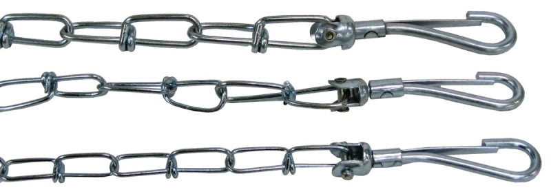 Guardian Gear 43710 Pet Tie-Out Chain, Twist Link, 10 ft L Belt/Cable, Steel, For: Large Dogs Up to 60 lb
